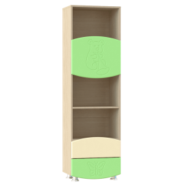 Шкаф комбинированный «Капитошка» ДК-3К Береза снежная/эвкалипт-ваниль