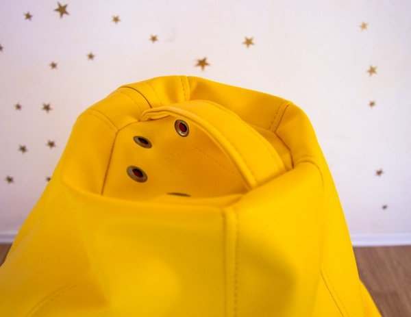 Кресло мешок эко кожа  «Латте» желтый