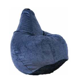 Кресло мешок велюр  «Cordroy» Серый