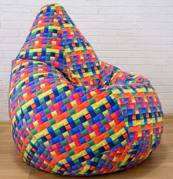 Кресло мешок велюр  «Xpoint » Кубики