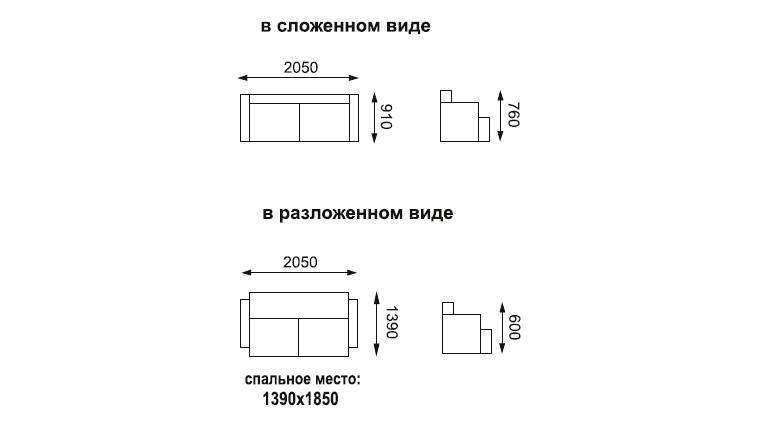 Диван-кровать «Каро» Велюр кенди мята/думки велюр кенди грин