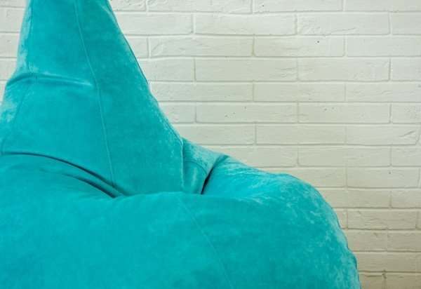 Кресло мешок велюр  «Cordroy» Бирюза
