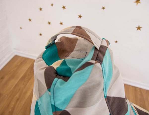 Кресло мешок терможаккард «Зеленые ромбы»