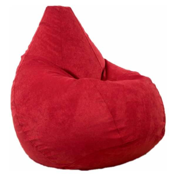 Кресло мешок велюр  «Cordroy» Красный