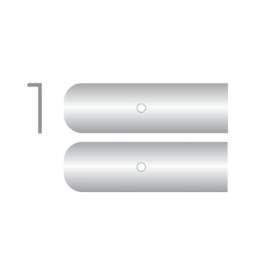 Профиль кухонный алюминиевый торцевой