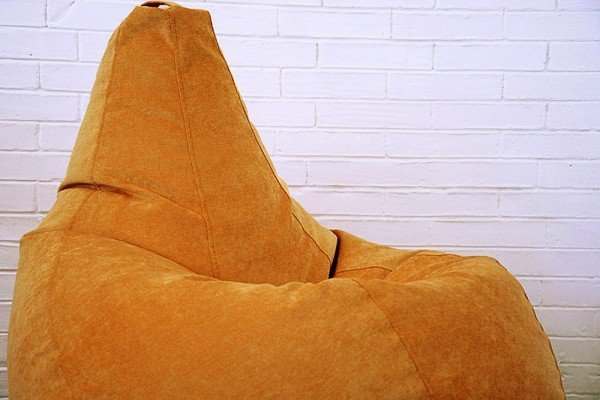 Кресло мешок велюр  «Cordroy» Персиковый