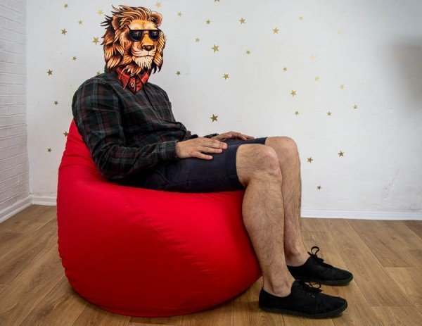 Кресло мешок ткань «Оксфорд» красный