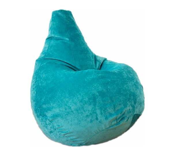 Кресло мешок велюр  «Cordroy» Бирюза