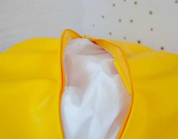 Кресло мешок эко кожа  «Латте» желтый